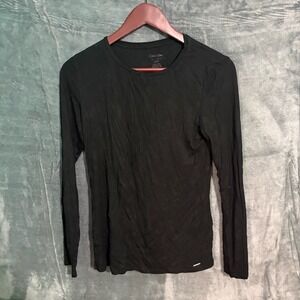 Calvin Klein Shirt Womens small Long Sleeve Crew neck Preppy